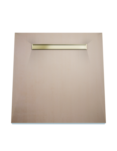 Showerlay Wiper 800 x 800 mm Elite PVD Pure Gold