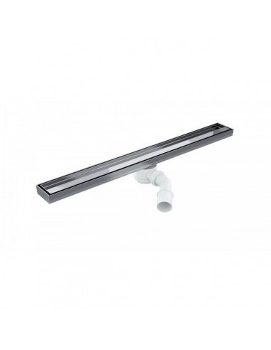 Linear Drain Kit: Wiper Classic without insulating flange with Pure cover and waste