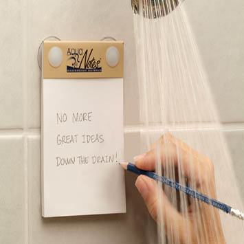 bloc-notes pour la douche