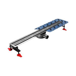 Narrow and low profile universal drain, completely hidden