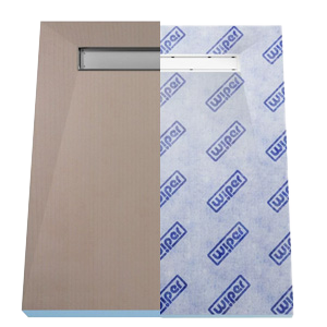 XPS reinforced with fibre glass mesh and mortar, protected with sealing membrane