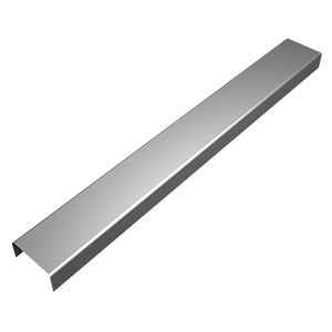 Plain steel linear drain cover