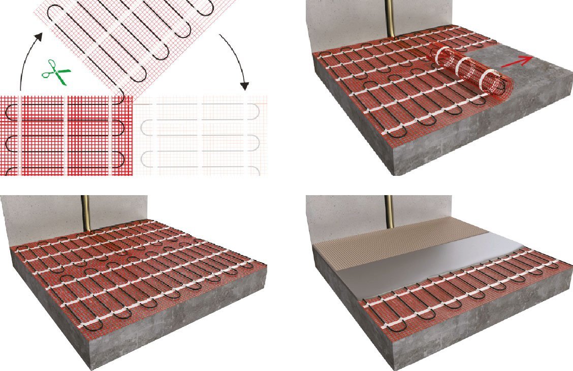 Sunfloor underfloor heating installation