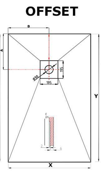 Showerlay Elite Technical Drawing